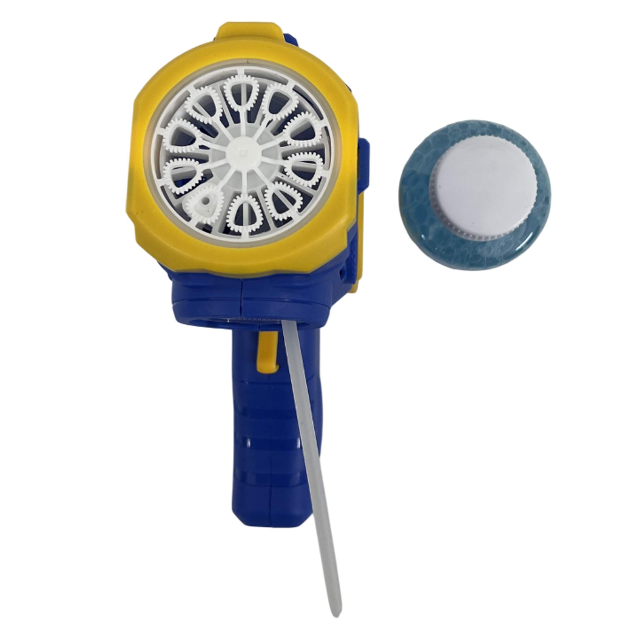Automatic soap bubble gun with 10 holes and LED light, bubble maker - multi-color