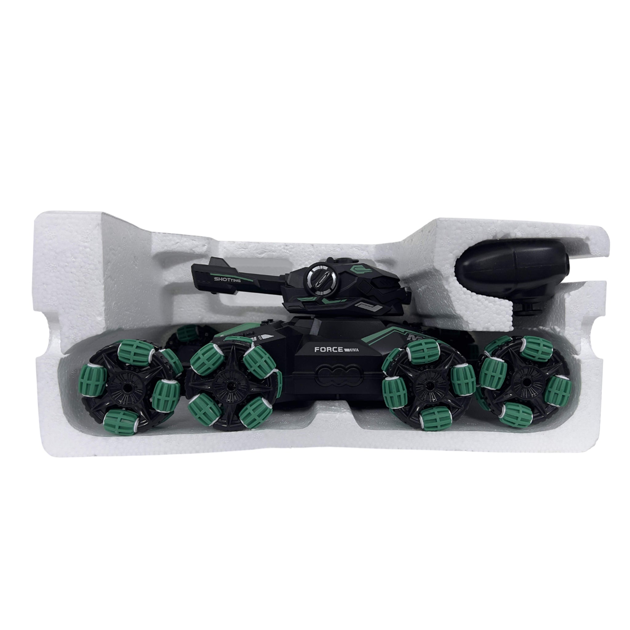 Tank with Wristband, Launches Gel Balls, Lights and Water Spray
