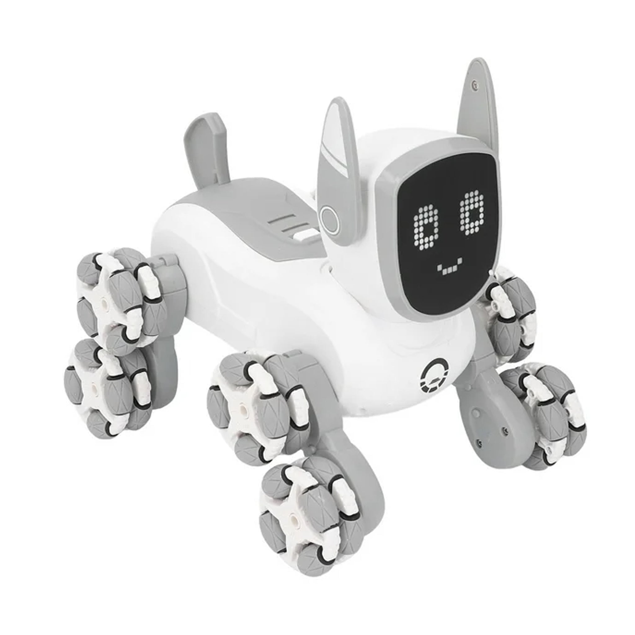 Stunt Robot Dog, 8 Wheels Remote Control Robot Dog Educational Rechargeable Interactive for Boys Girls