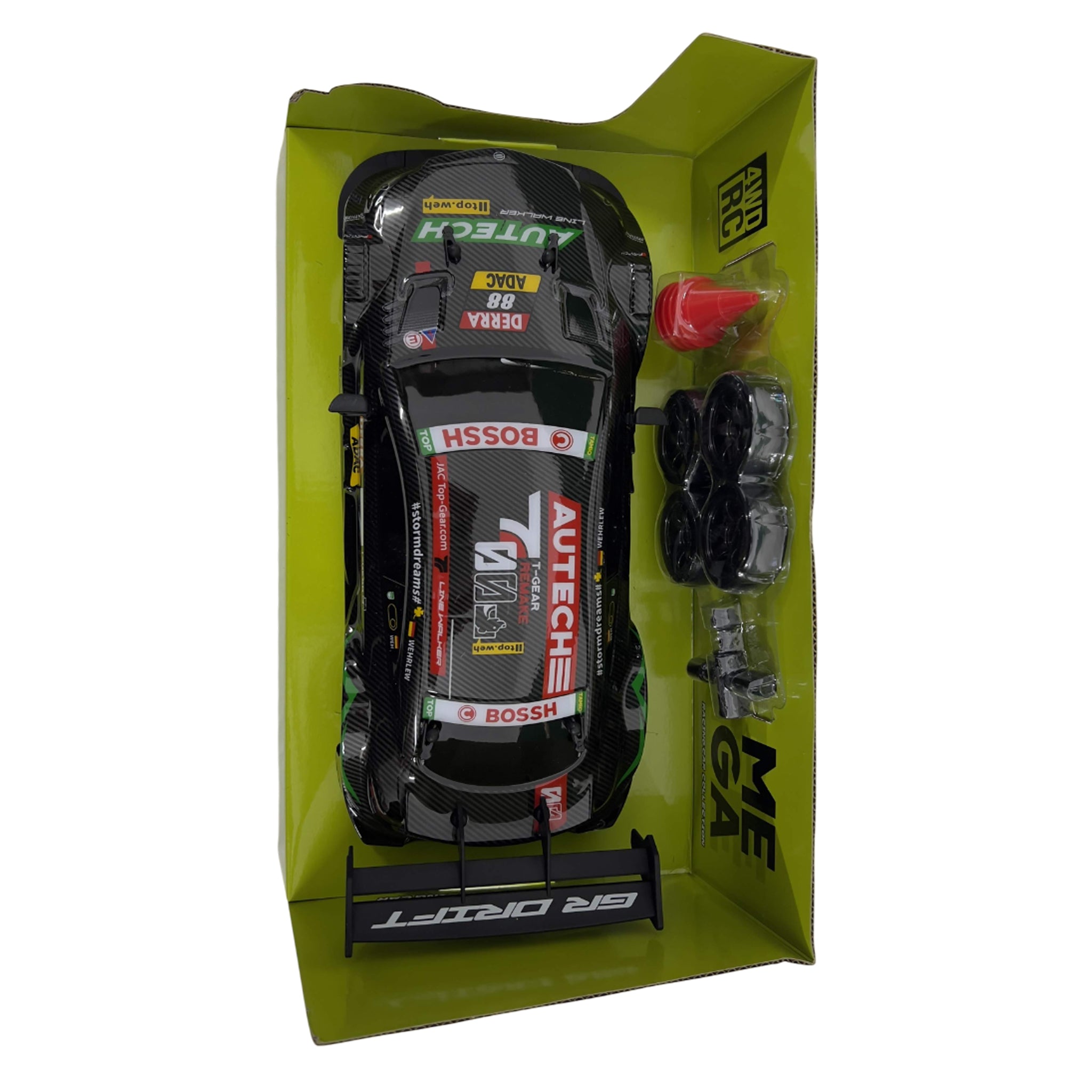 RCG Racing Carbon Benz 1/16 Mini Drift Car - Black